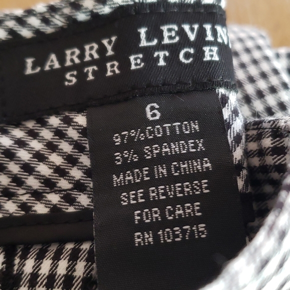 NWT LARRY LEVINE  STRETCH  CAPRIS - Picture 4 of 7